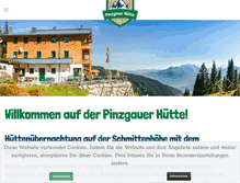 Tablet Screenshot of pinzgauer-huette.at